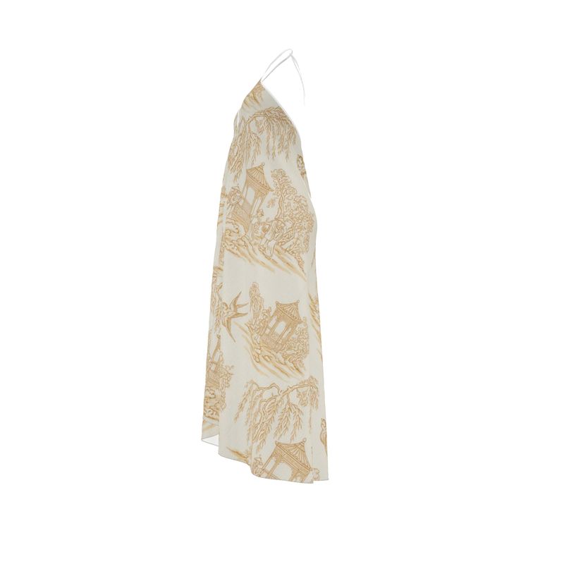 La Demoiselle — Toile Bridesmaid Halter (Champagne)