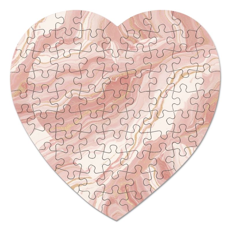 Heart Jigsaw Puzzle · Creo Fleur Atelier — atelier-printed silk piece, image 5