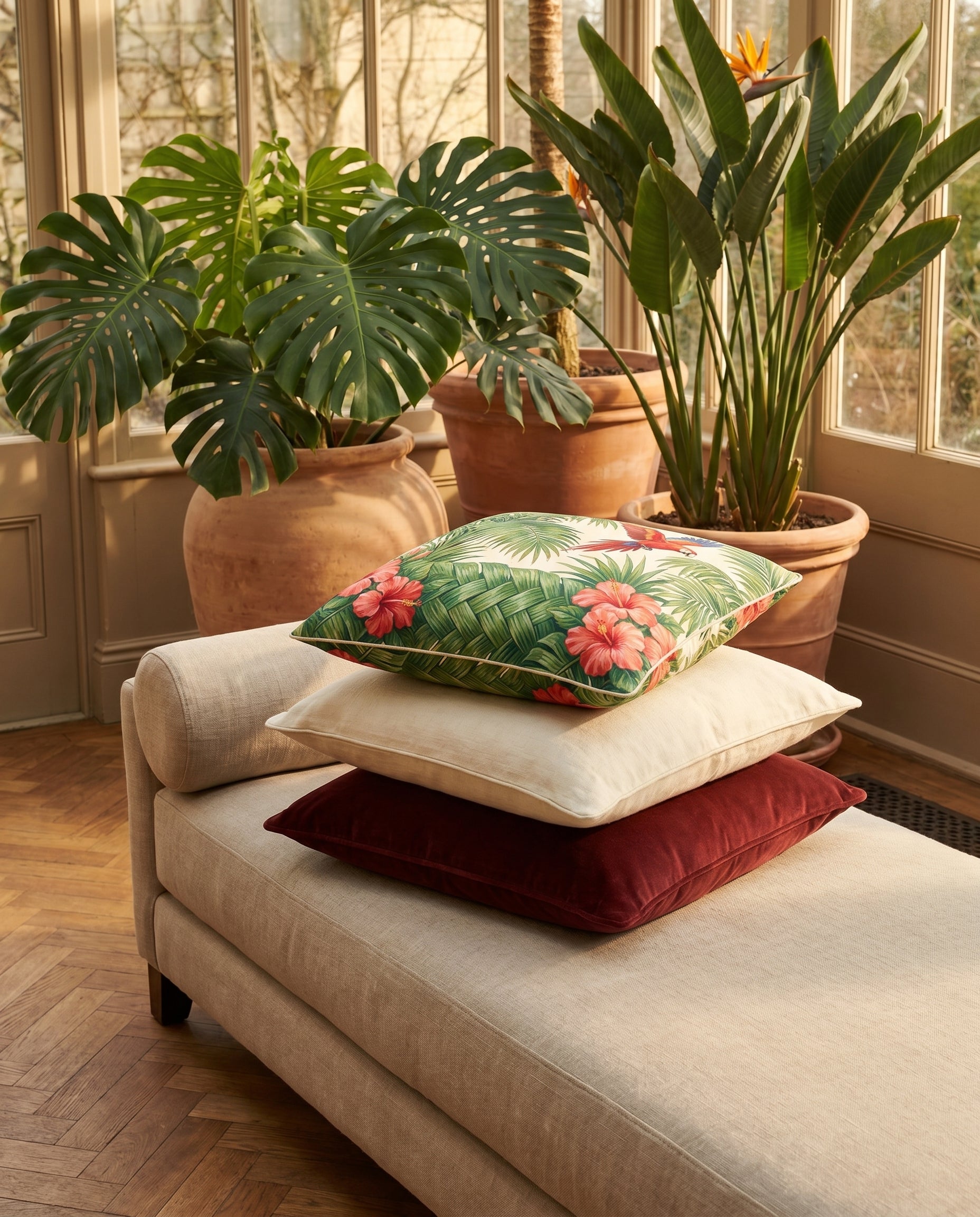 Coussin Adelphi Conservatoire — drape in motion on a light breeze — flowing silk chiffon — Hoboken atelier