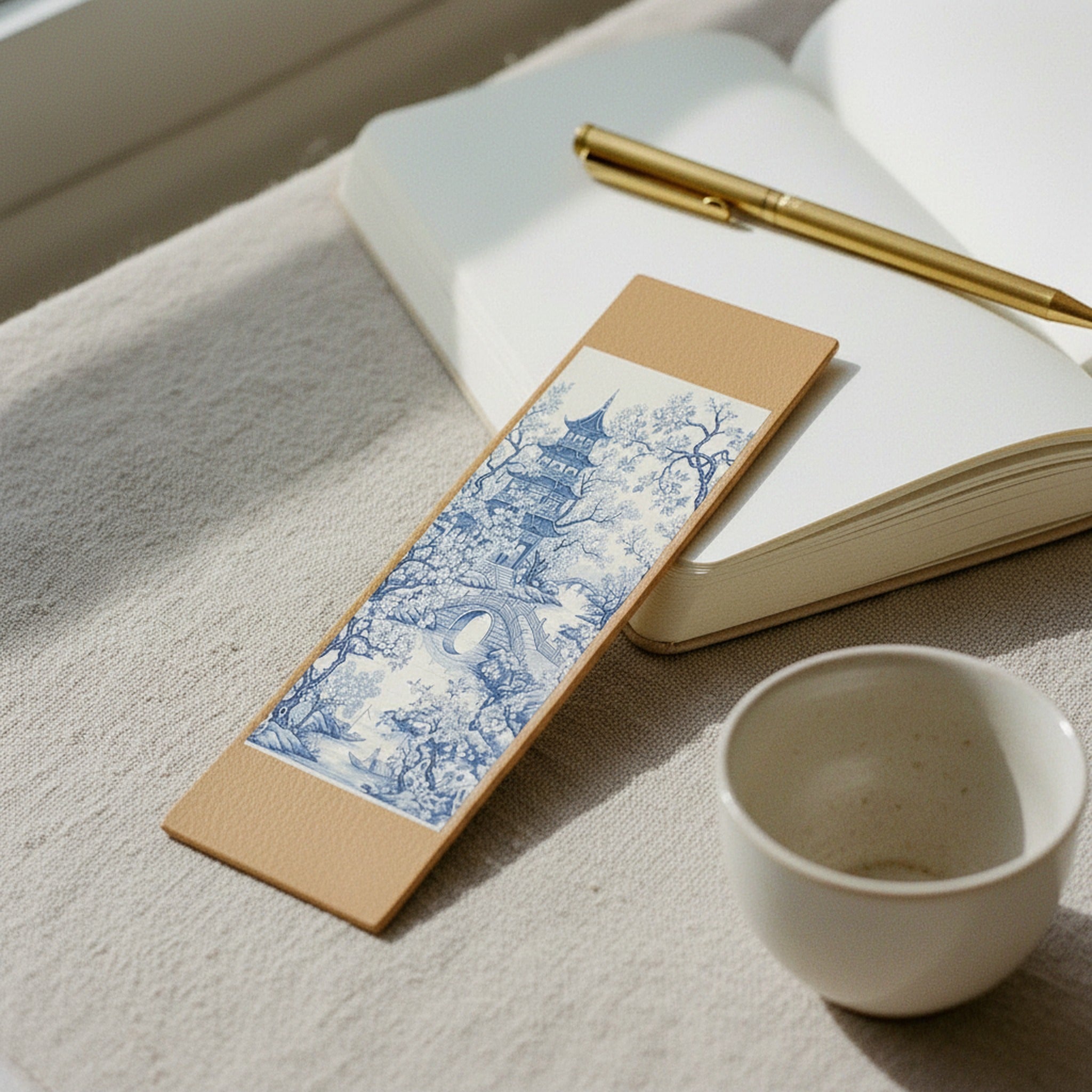 Creo Fleur Atelier — Bookmark — Chinoiserie Pagoda Garden