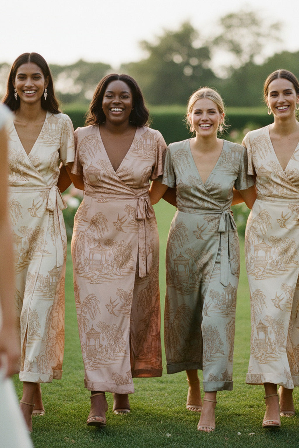 La Demoiselle — Toile Bridesmaid Halter (Champagne)