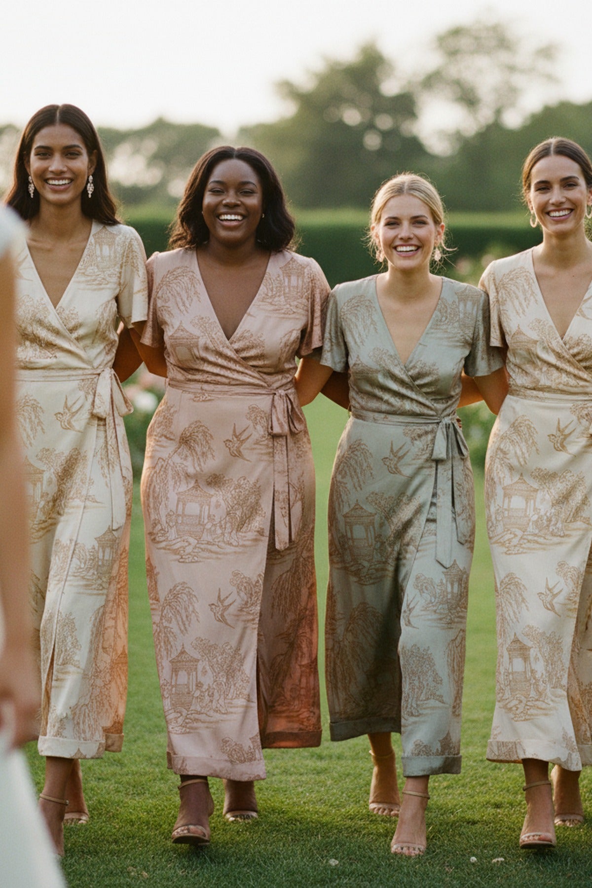 La Demoiselle — Toile Bridesmaid Halter (Champagne)