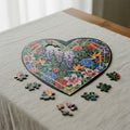 Creo Fleur Atelier — Heart Jigsaw Puzzle — Art Deco Floral Heart