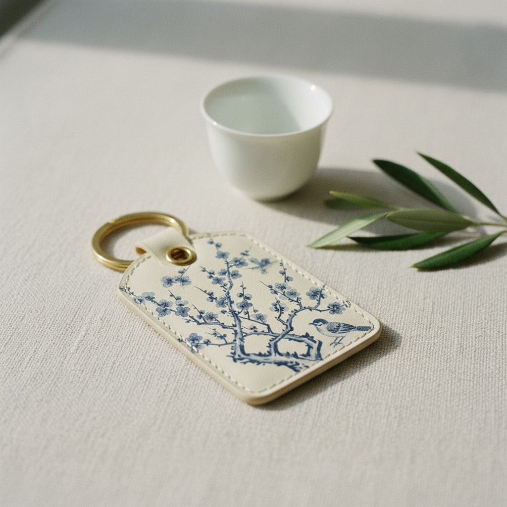 Creo Fleur Atelier — Keyring — Chinoiserie Plum Blossom