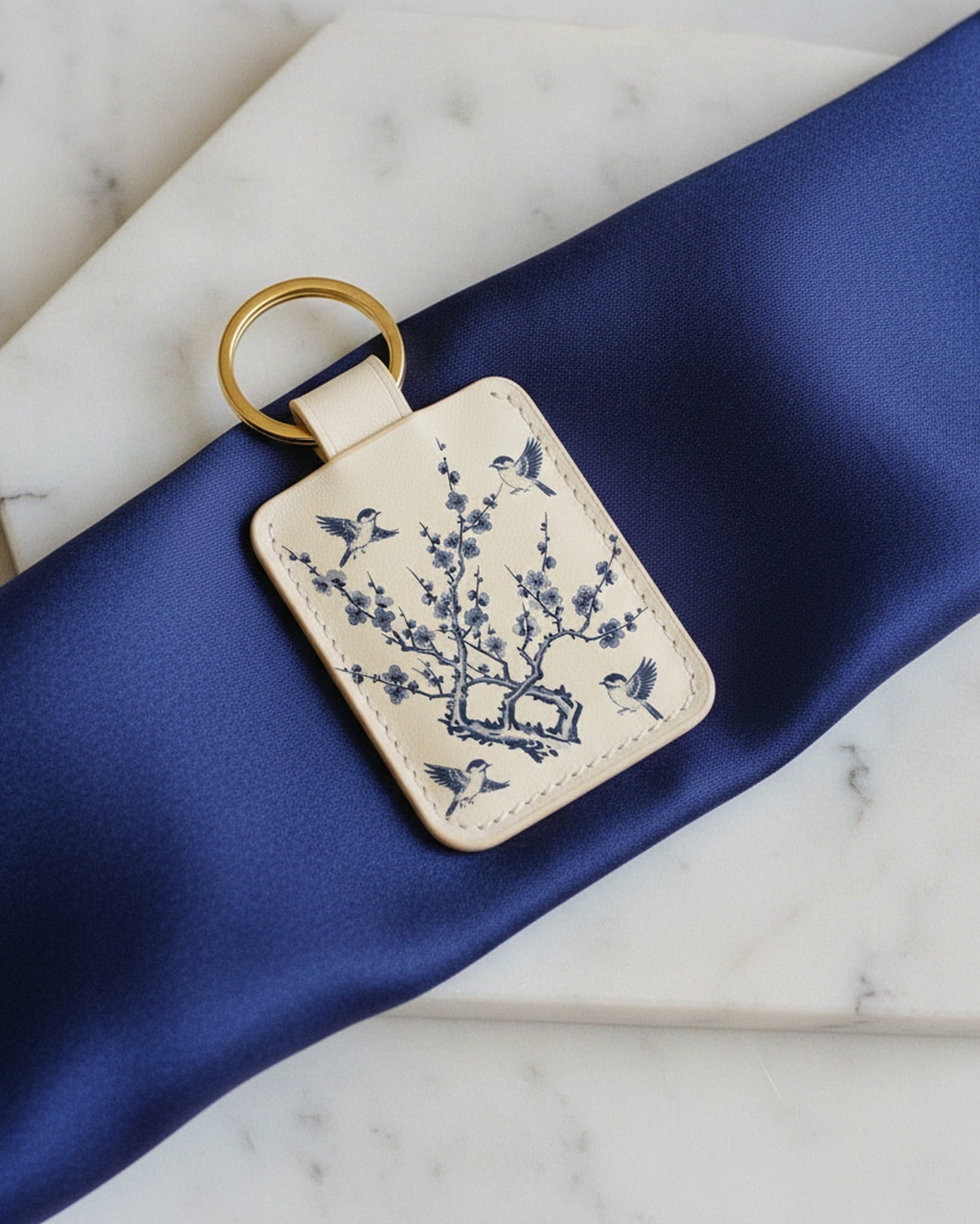 Creo Fleur Atelier — Keyring — Chinoiserie Plum Blossom