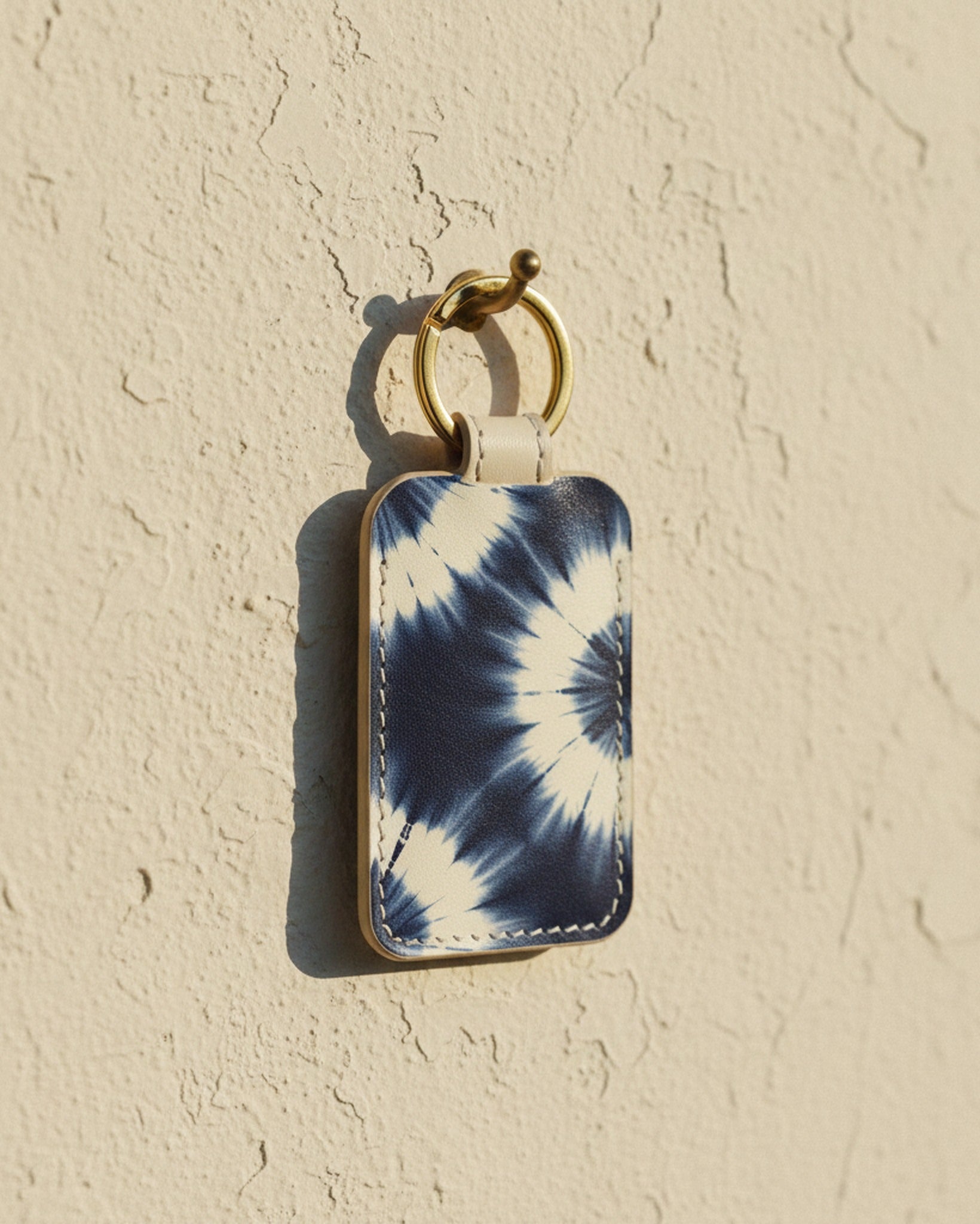 Creo Fleur Atelier — Keyring — Indigo Shibori Reserve