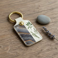 Creo Fleur Atelier — Keyring — Marbled Stone Herb