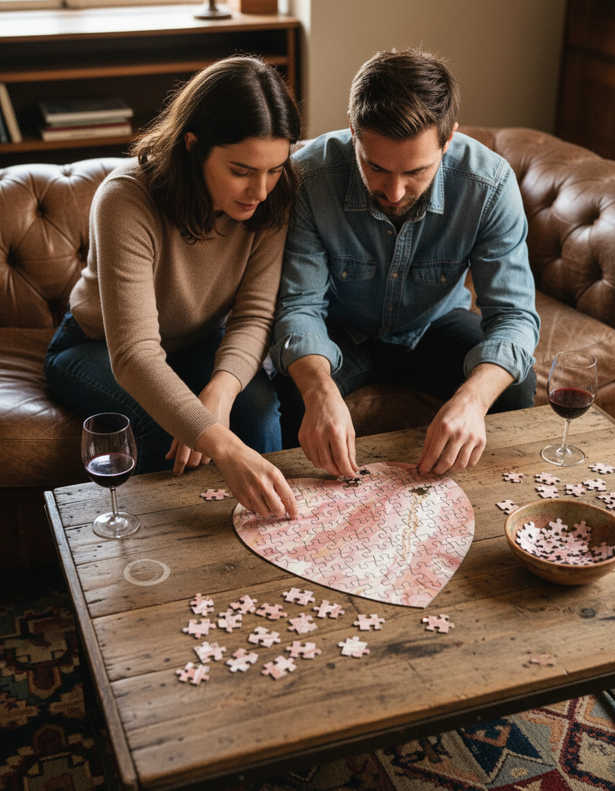 Heart Jigsaw Puzzle · Creo Fleur Atelier — atelier-printed silk piece, image 6