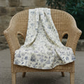 Maritime Toile Marine Silk Sarong — hero flatlay on white — reactive-dyed mulberry silk — Hoboken atelier