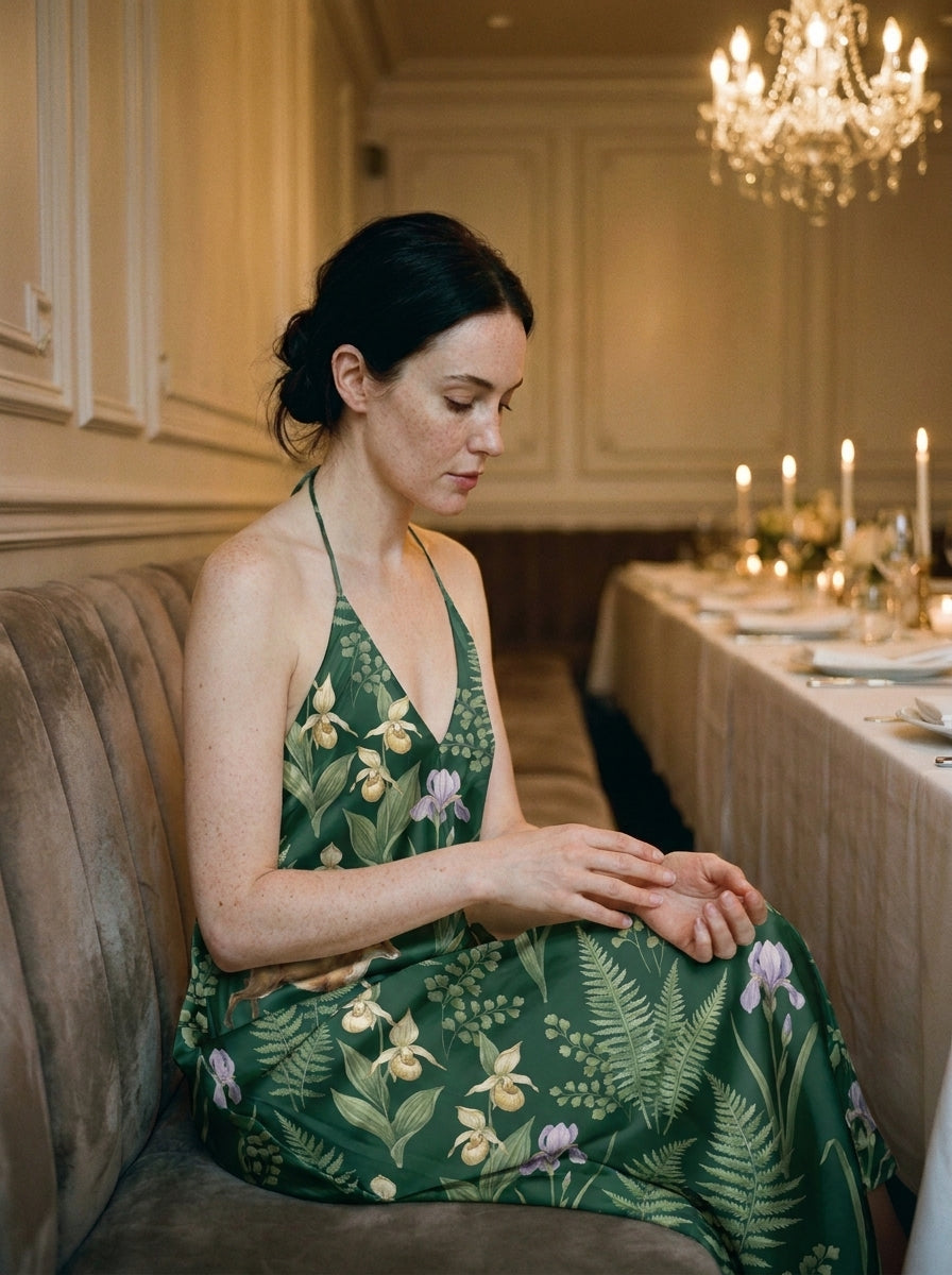 L'Émeraude Forêt — Woodland Silk Slip