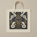 Tote Bag — Art Deco Botanical Garden — hero flatlay on ivory — cotton linen blend — Hoboken atelier