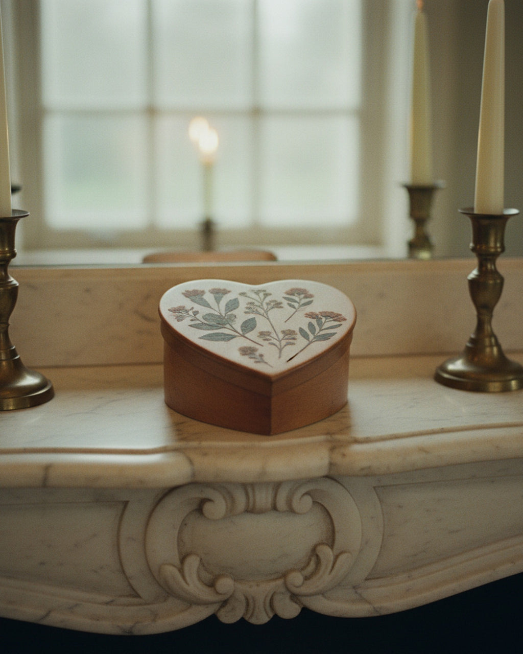 Heart Jigsaw Puzzle Pressed Wildflower Heart · editorial study v1 · Creo Fleur Atelier