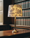 Drum Lamp Shade Toile De Jouy Cylindrical · editorial · Creo Fleur Atelier