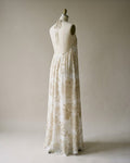 La Promise — Ivory Heirloom Slip Dress — hero flatlay on white — luxurious silk charmeuse — Hoboken atelier
