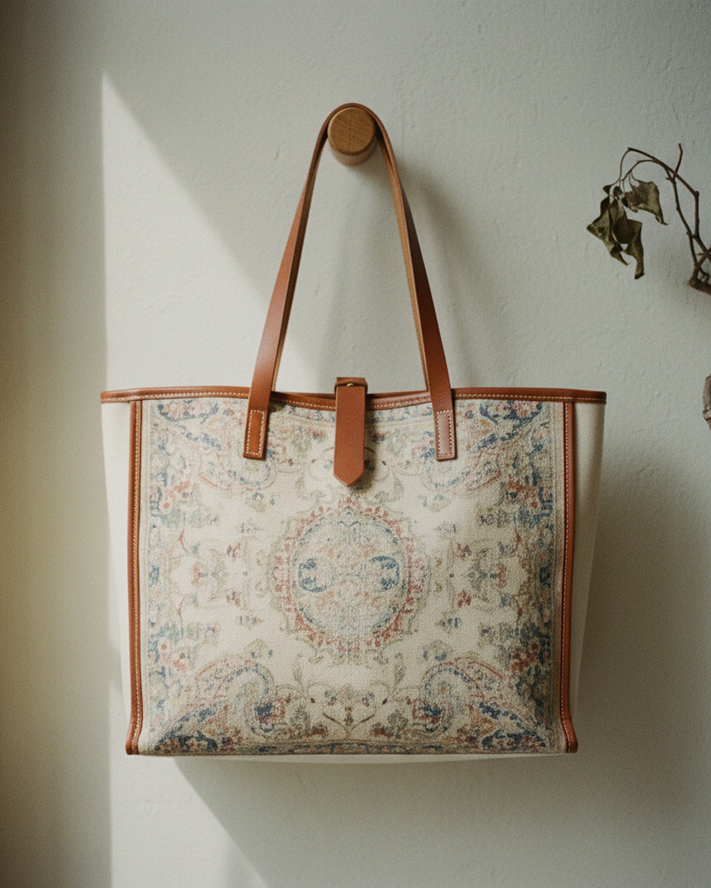 Tote Bag Muted Paisley Heritage · editorial · Creo Fleur Atelier