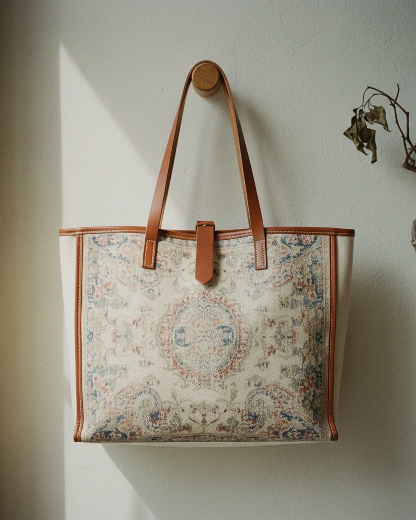 Tote Bag Muted Paisley Heritage · editorial · Creo Fleur Atelier