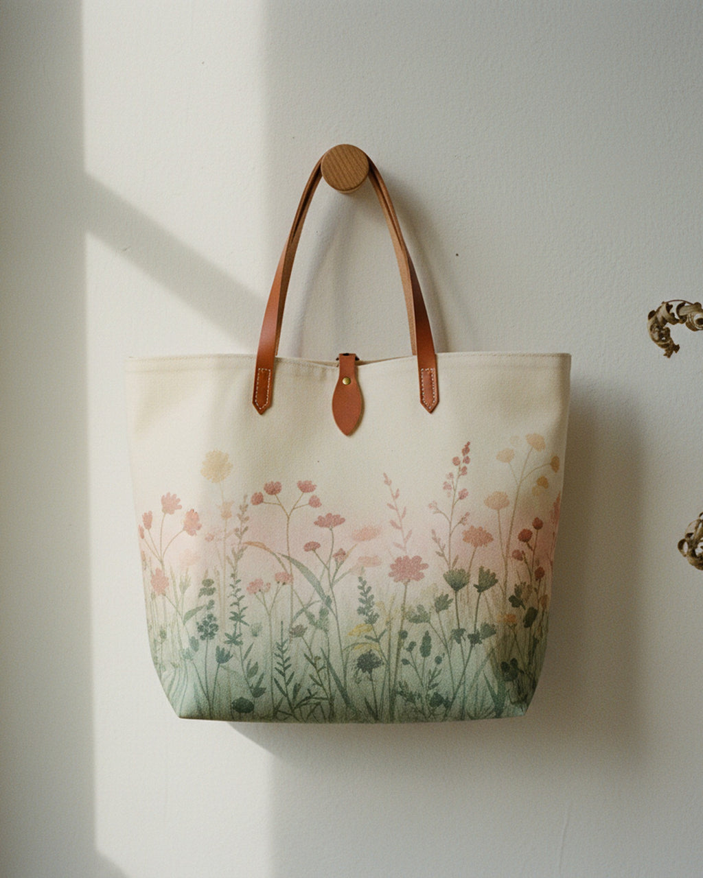 Tote Bag Wildflower Meadow Gradient · editorial · Creo Fleur Atelier