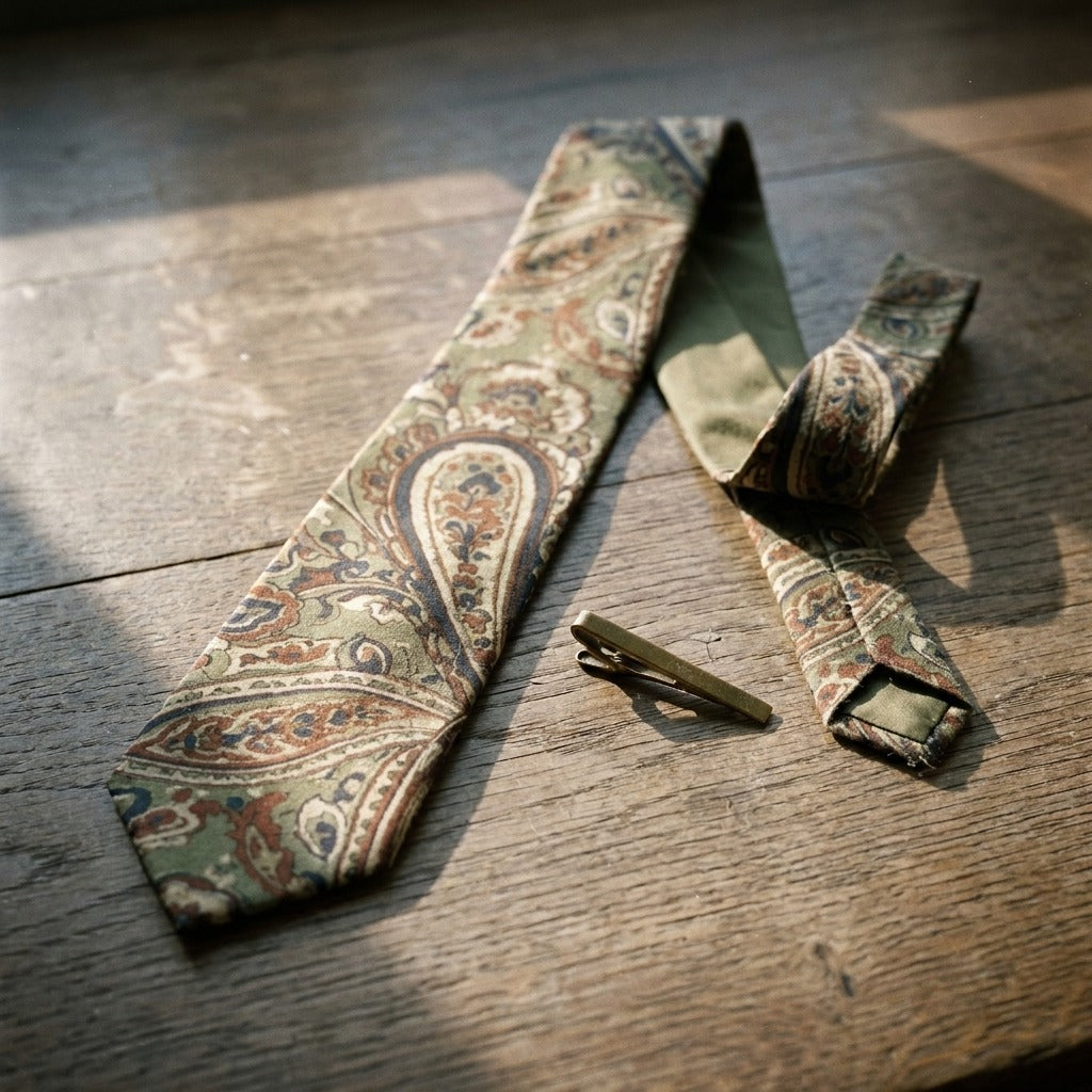 Creo Fleur Atelier — Silk Tie — Heritage Paisley Contemporary