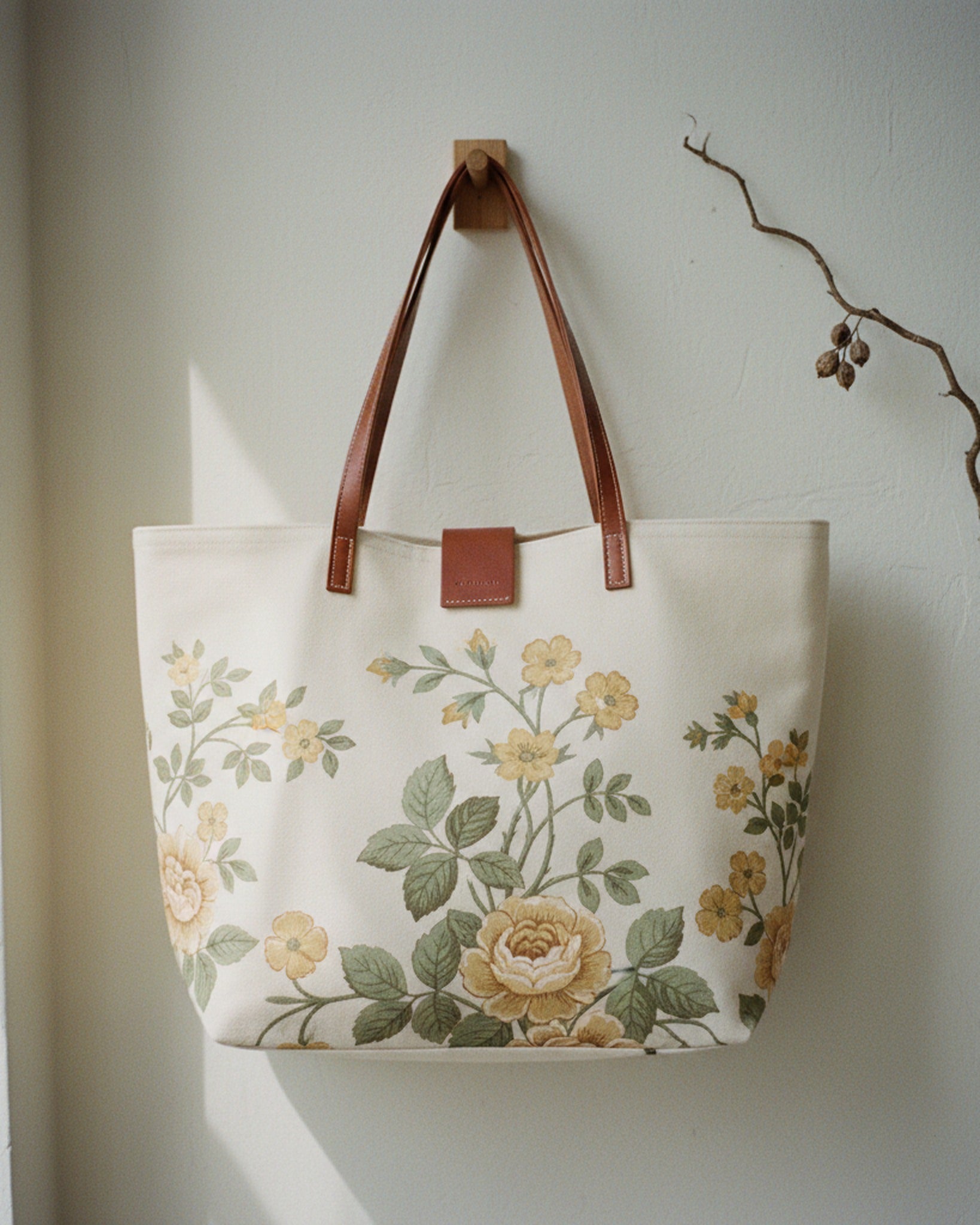 Tote Bag Cottage Garden Narrative · editorial · Creo Fleur Atelier