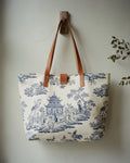 Tote Bag Chinoiserie Grand Toile · editorial · Creo Fleur Atelier