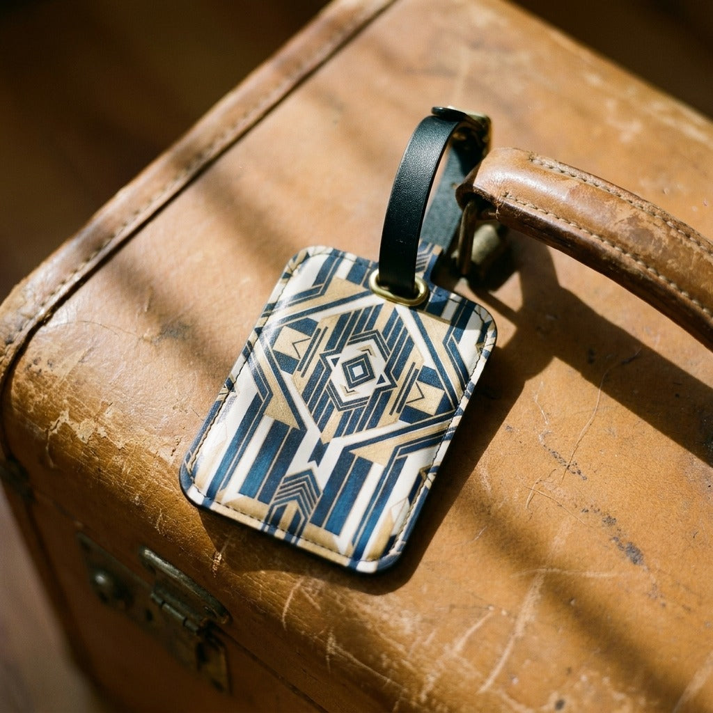 Creo Fleur Atelier — Luggage Tag — Art Deco Geometric