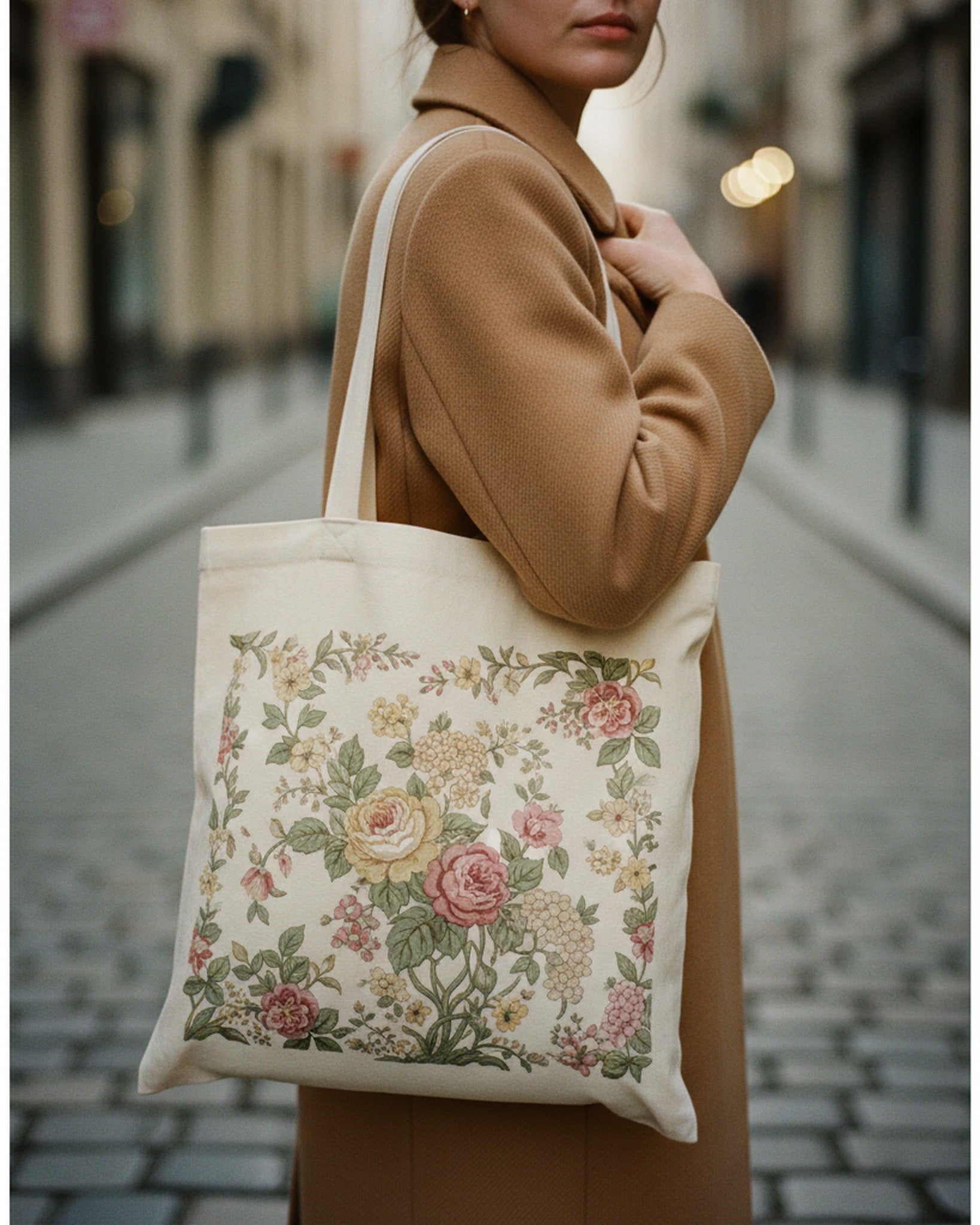 Tote Bag Cottage Garden Narrative · editorial · Creo Fleur Atelier