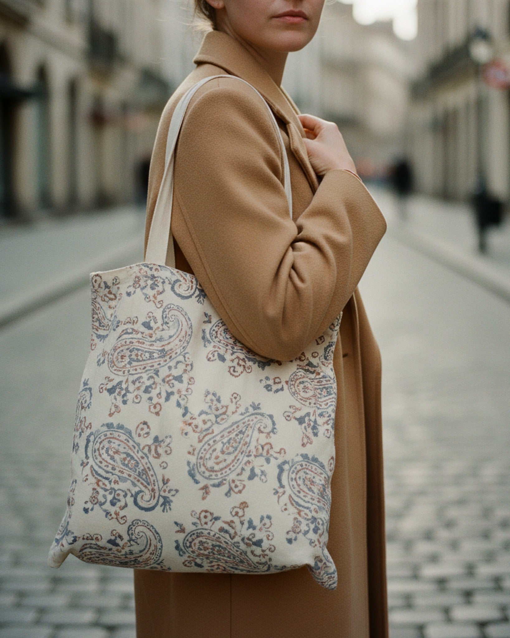 Tote Bag Muted Paisley Heritage · editorial · Creo Fleur Atelier