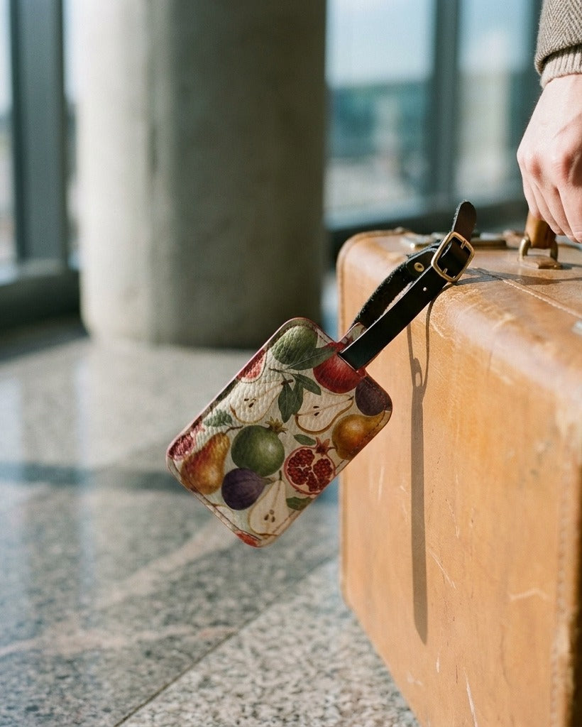 Creo Fleur Atelier — Luggage Tag — Botanical Fruit Study
