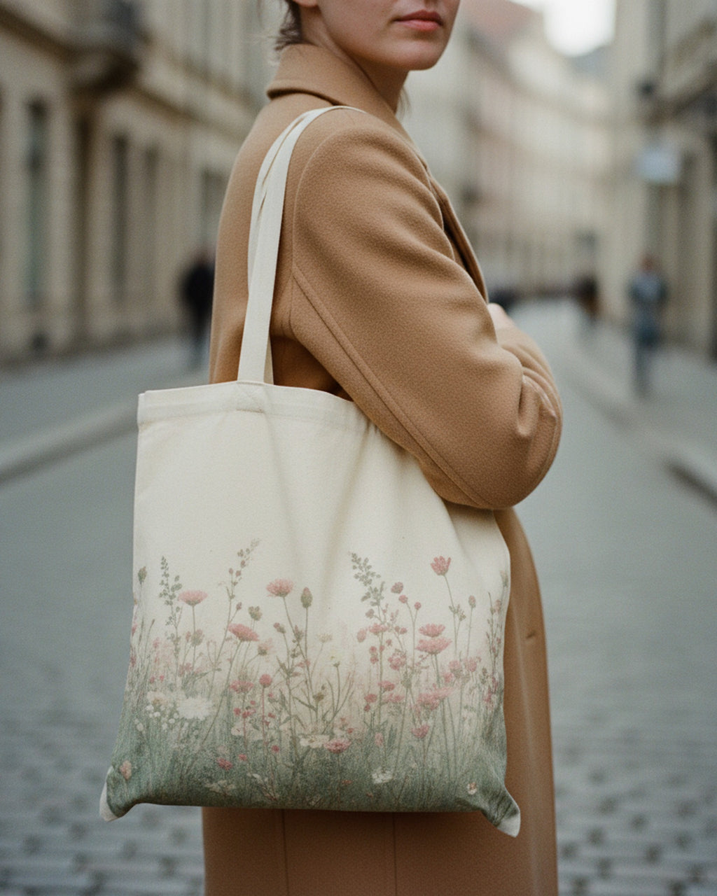 Tote Bag Wildflower Meadow Gradient · editorial · Creo Fleur Atelier