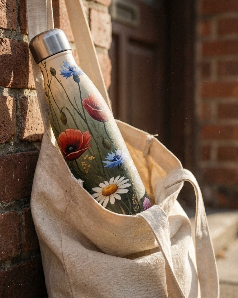 Creo Fleur Atelier — Water Bottle — Wildflower Botanical Wrap