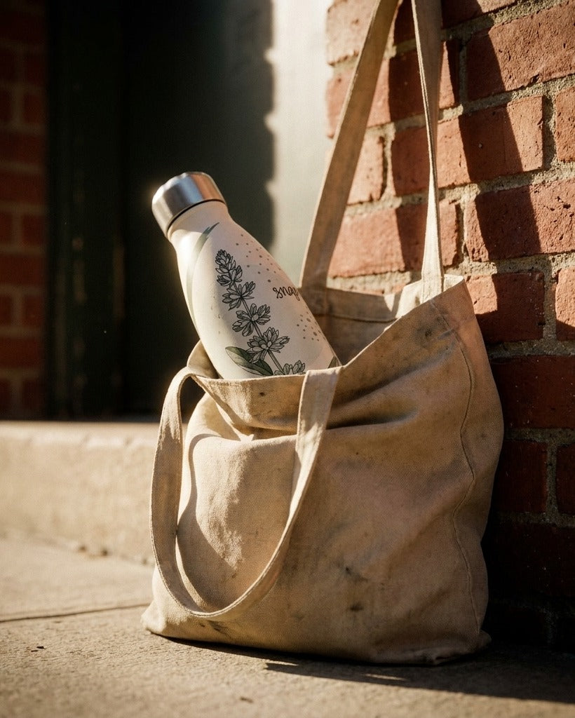 Creo Fleur Atelier — Water Bottle — Minimalist Single Herb