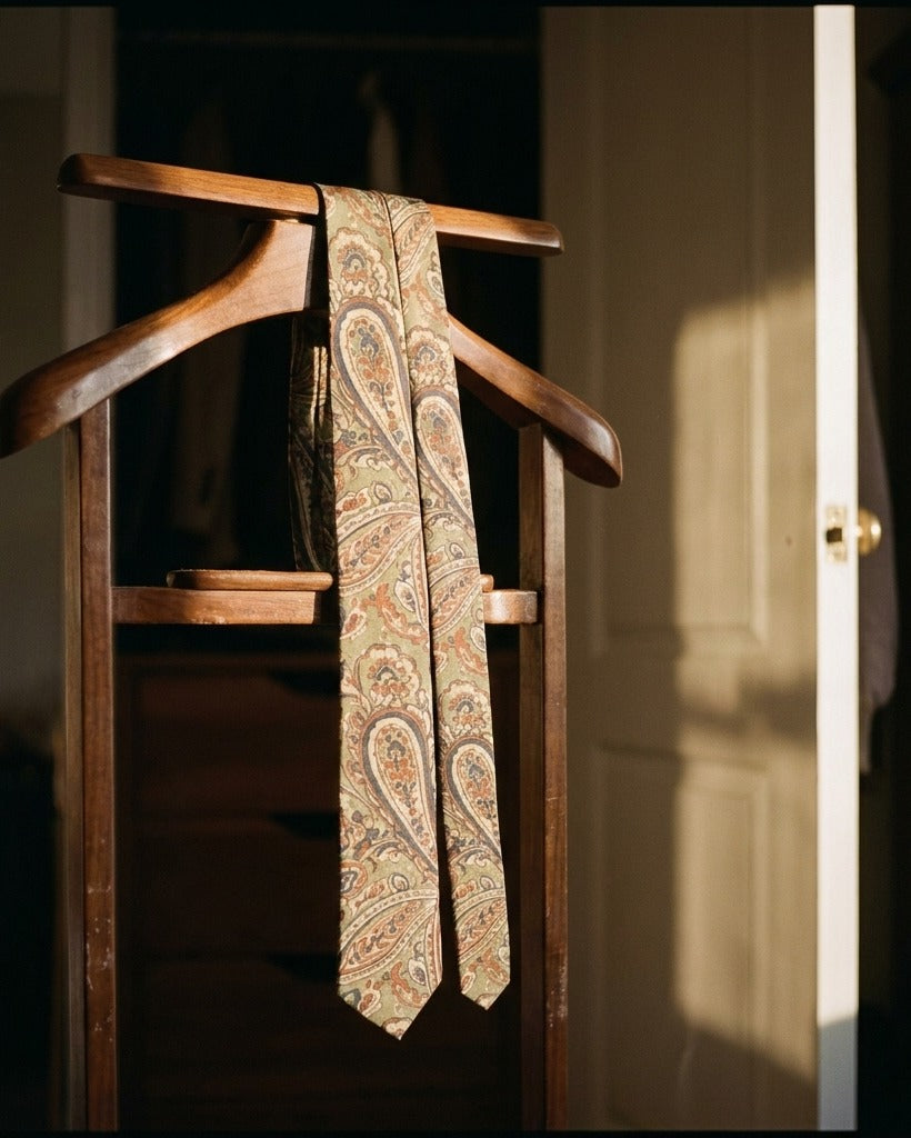 Creo Fleur Atelier — Silk Tie — Heritage Paisley Contemporary