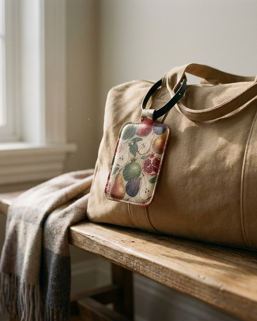 Creo Fleur Atelier — Luggage Tag — Botanical Fruit Study