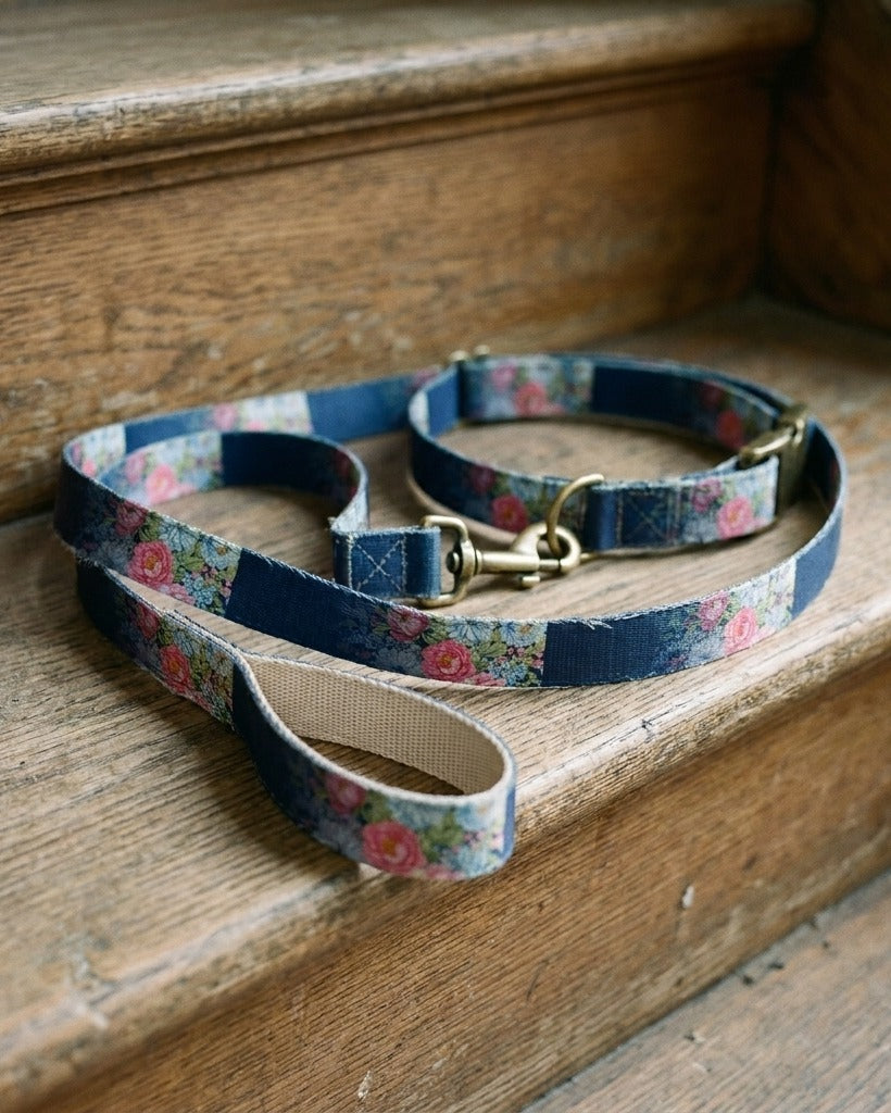 Creo Fleur Atelier — Dog Leash — Watercolor Ombre Floral