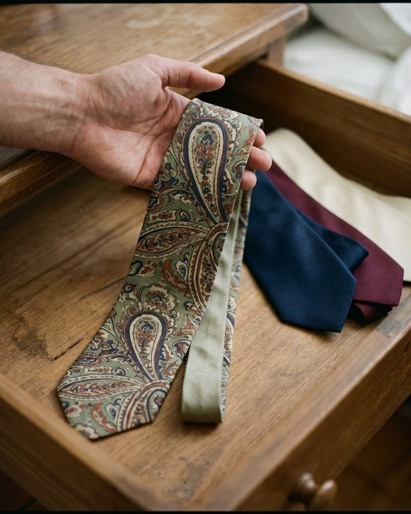 Creo Fleur Atelier — Silk Tie — Heritage Paisley Contemporary