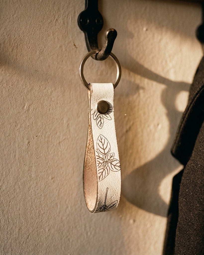 Creo Fleur Atelier — Keychain — Minimalist Herb Garden