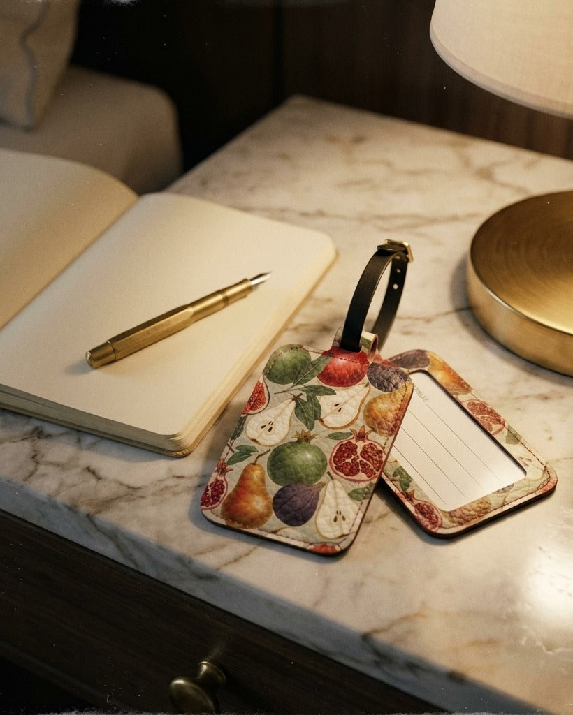 Creo Fleur Atelier — Luggage Tag — Botanical Fruit Study