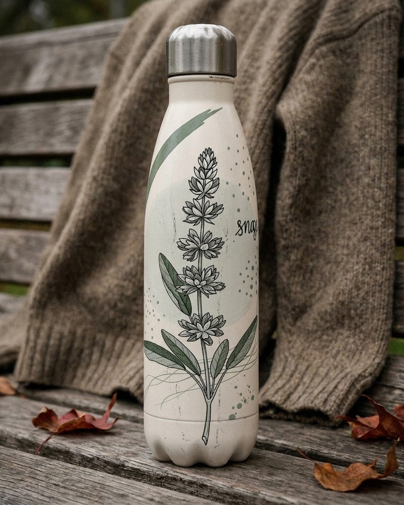 Creo Fleur Atelier — Water Bottle — Minimalist Single Herb