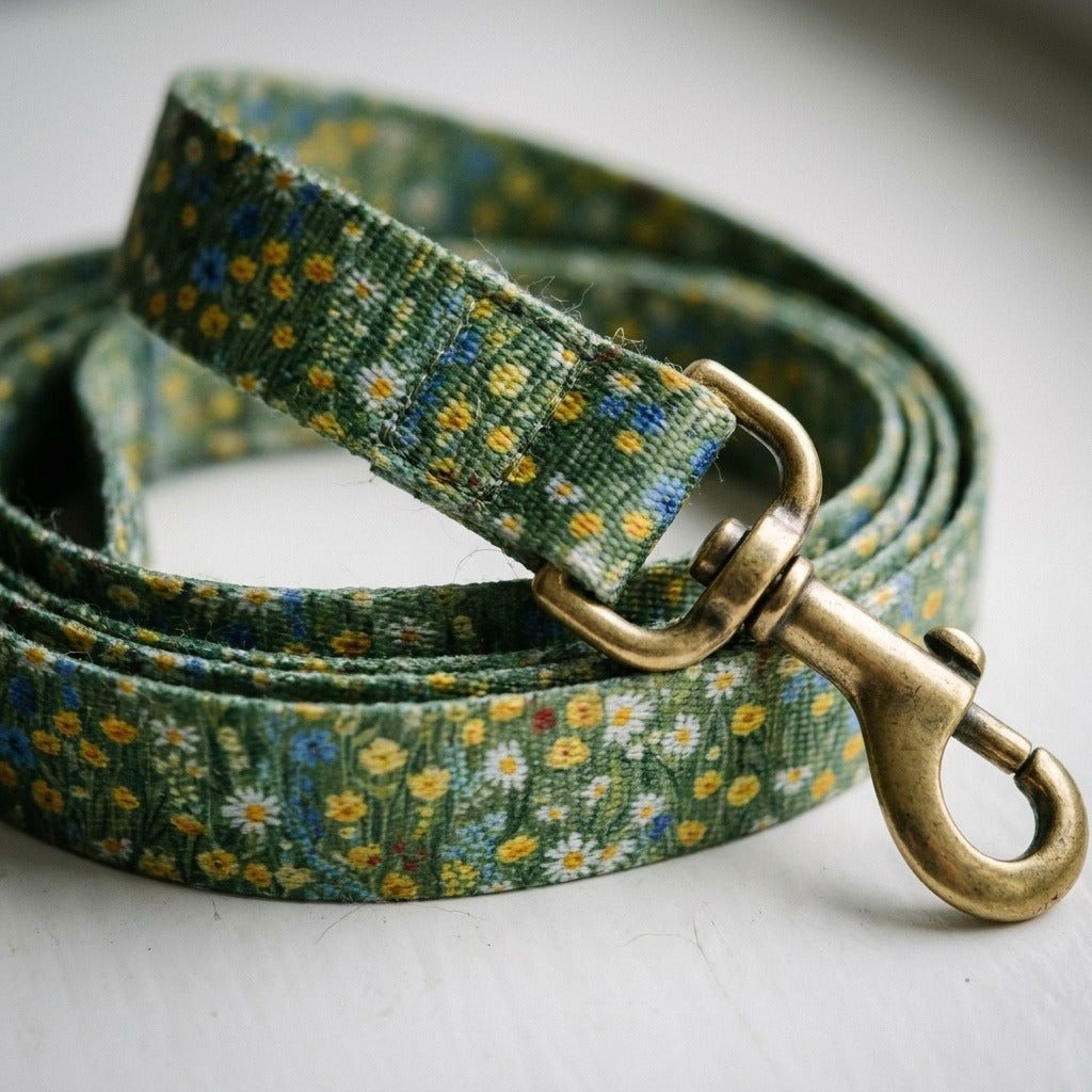 Creo Fleur Atelier — Dog Leash — Wildflower Scatter Compact