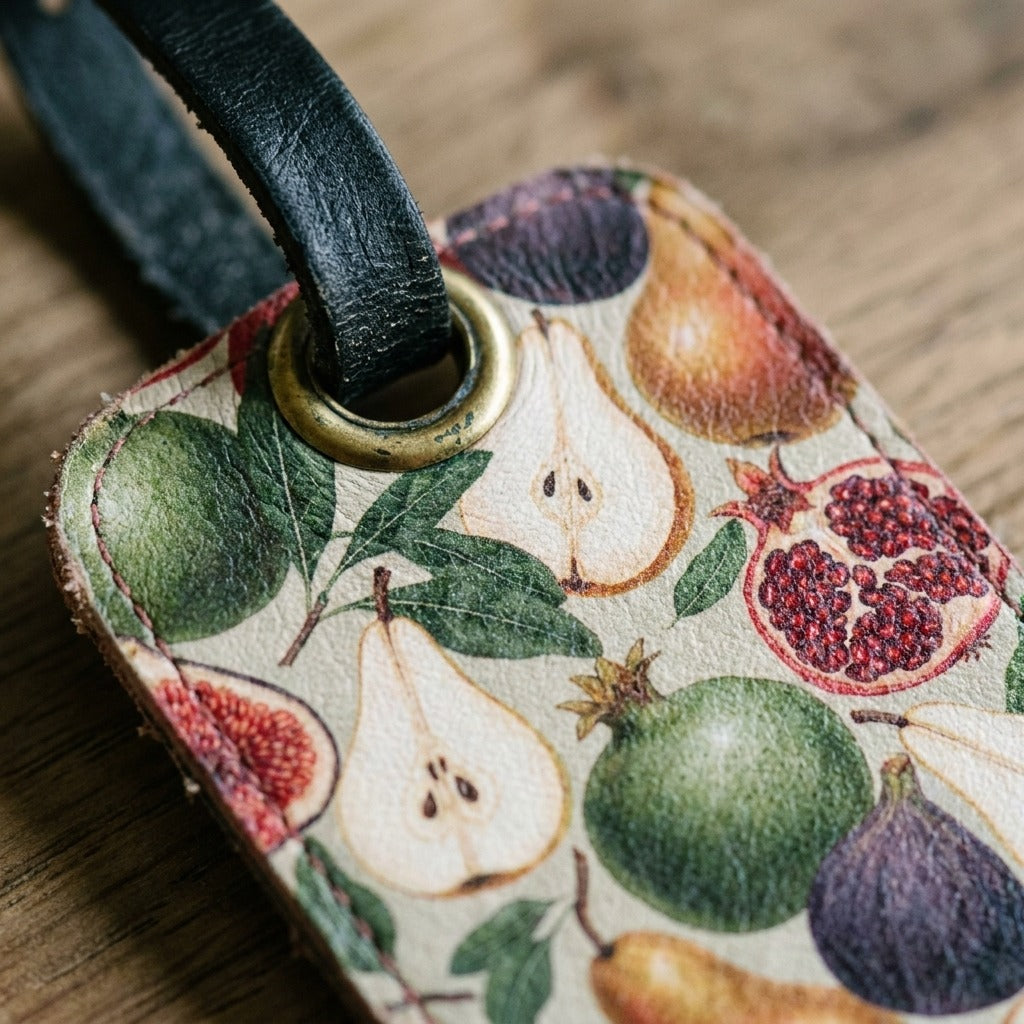 Creo Fleur Atelier — Luggage Tag — Botanical Fruit Study