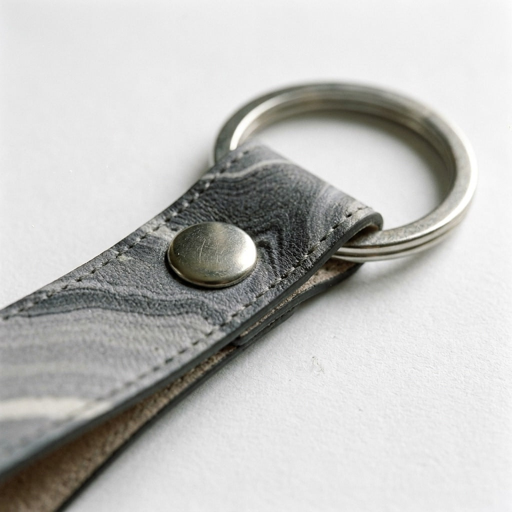 Creo Fleur Atelier — Keychain — Marbled Agate Texture