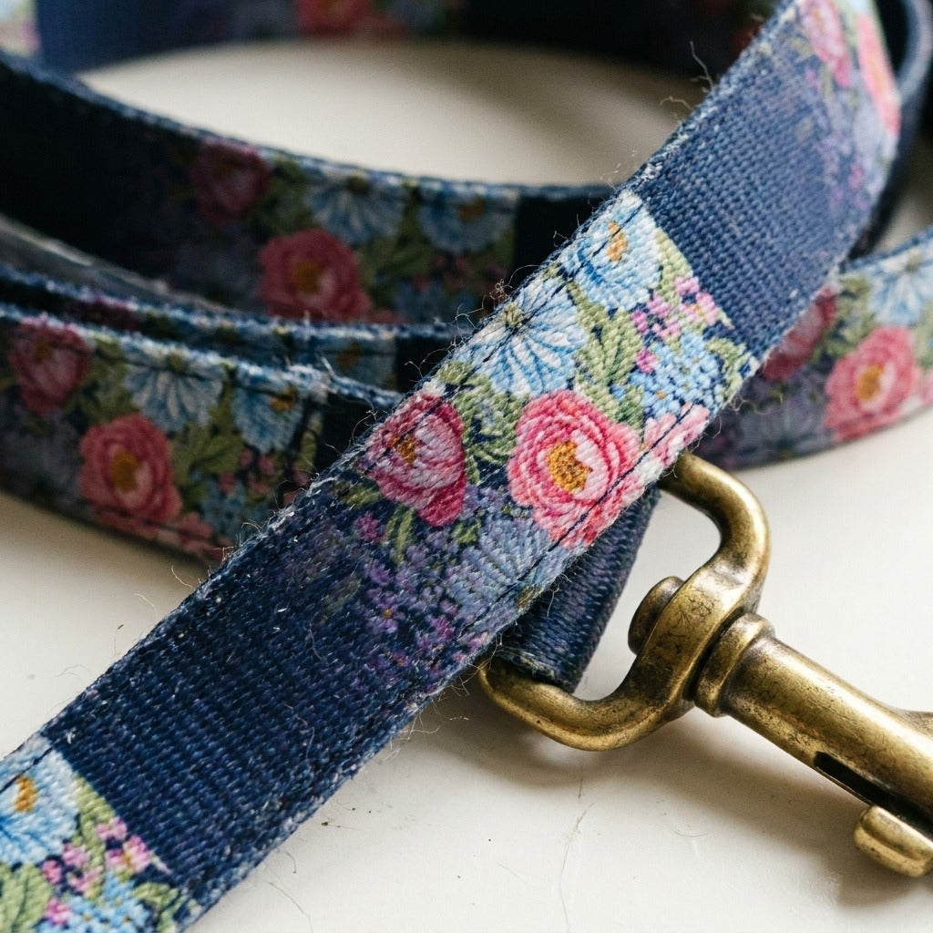 Creo Fleur Atelier — Dog Leash — Watercolor Ombre Floral