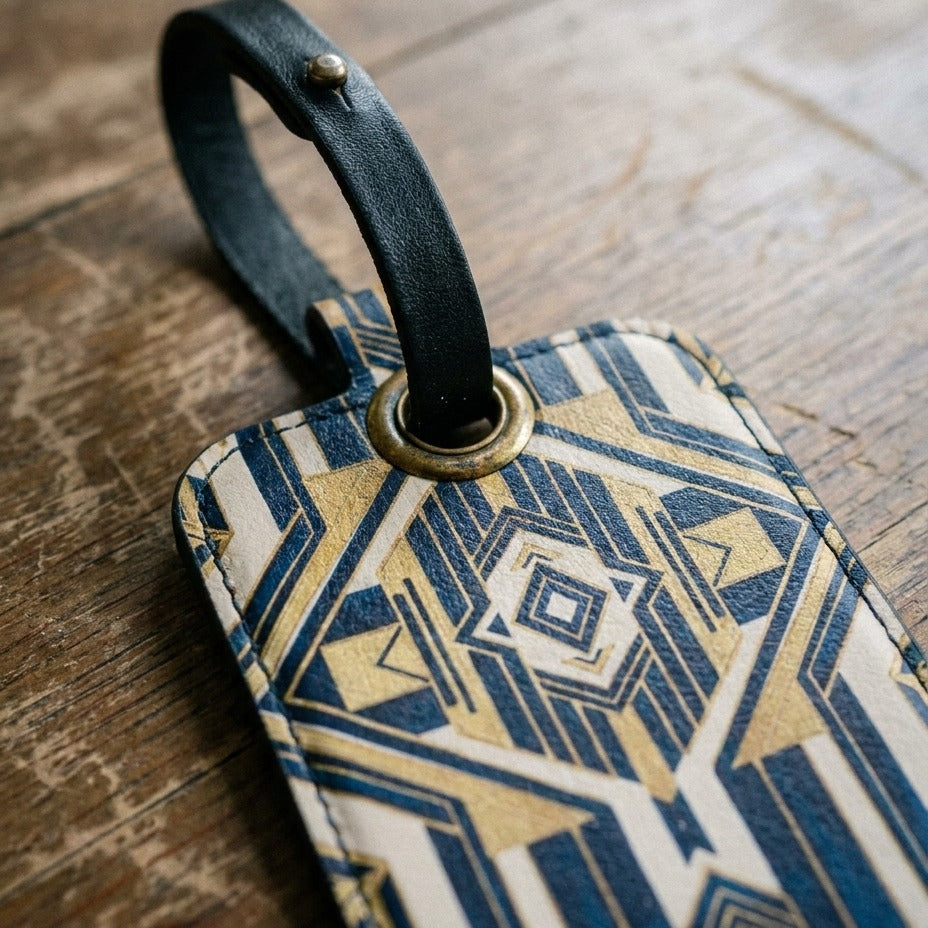 Creo Fleur Atelier — Luggage Tag — Art Deco Geometric