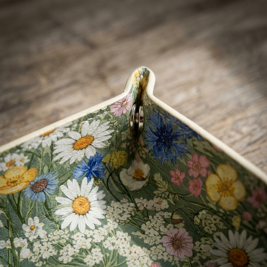 Creo Fleur Atelier — Trinket Tray — Pressed Wildflower Meadow